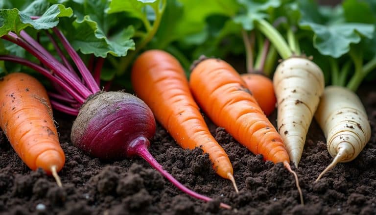 Racines : carottes, betteraves et panais
