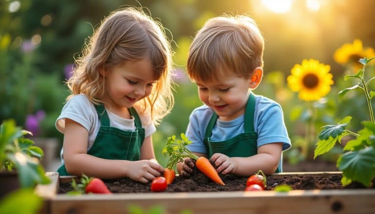 Jardiner avec des enfants : les cultures qui les motivent